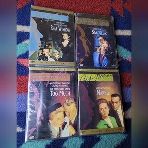 Lot of 4 Alfred Hitchcock Collection DVDs New Sealed Saboteur Marnie Rear Window